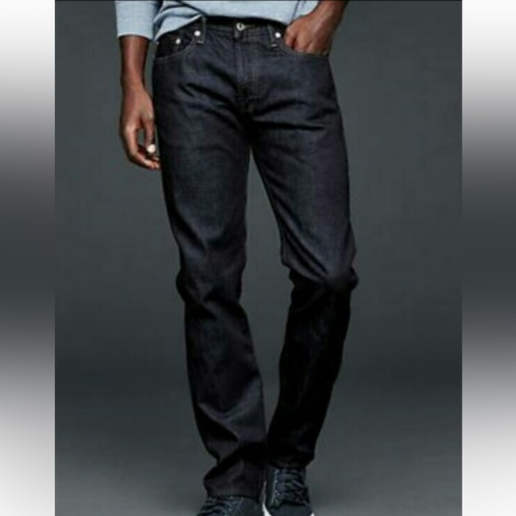 GAP Other - Gap 1969 MEN Jeans Dark Blue Rinse Gap Size 32 Waist 30 Length Straight Leg